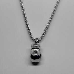 Brand New Stainless steel boxing glove pendent and chain